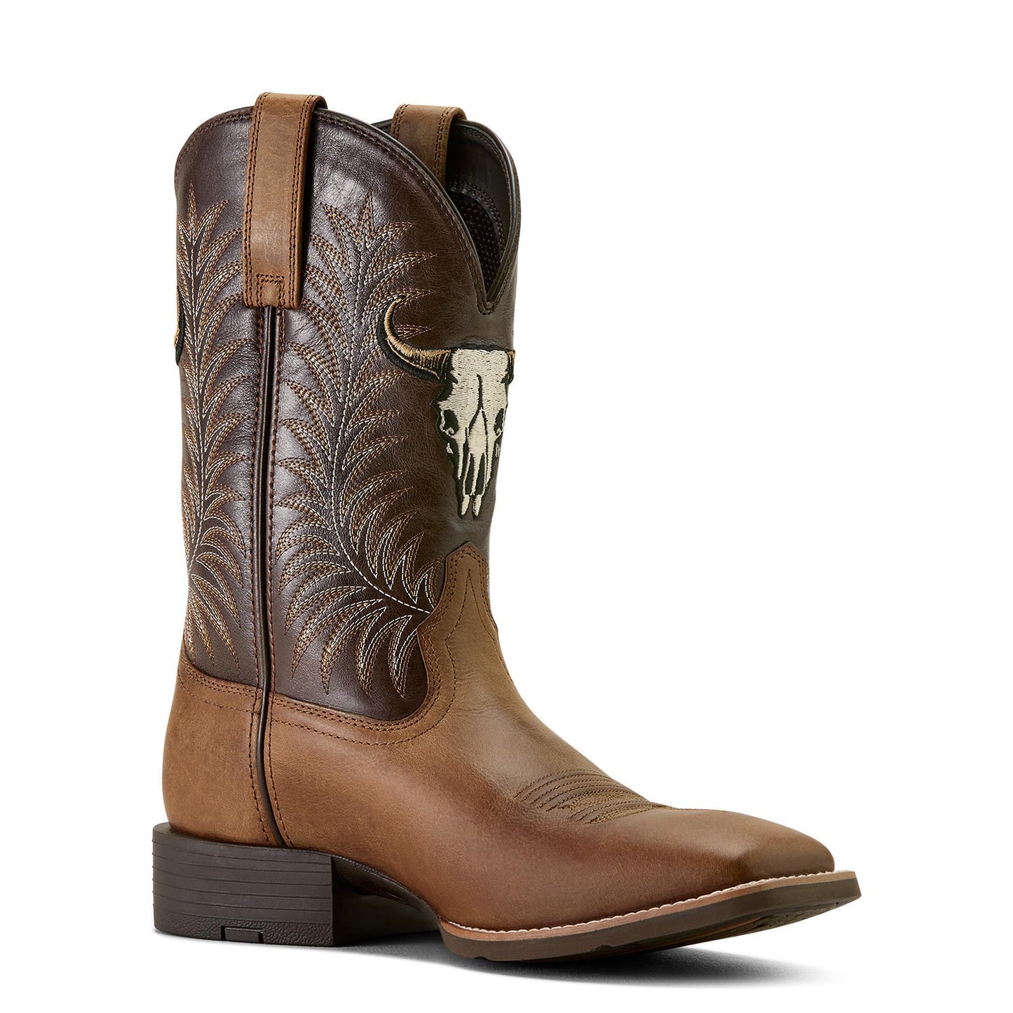 Ariat 10064053 Men's Sport Steer Skull Cowboy Boot - Sandstorm