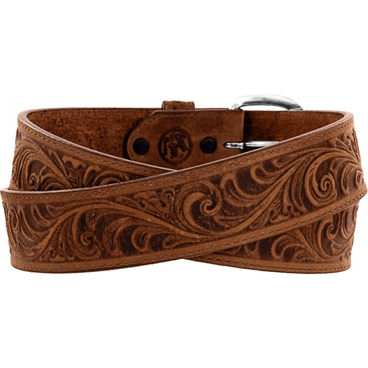Justin 53909 Western Scroll Tooled Belt