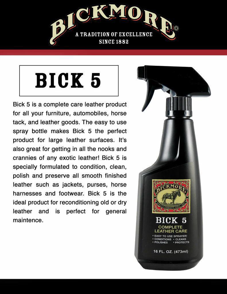 Bickmore Bick 5 Complete Leather Care Spray 16 Oz