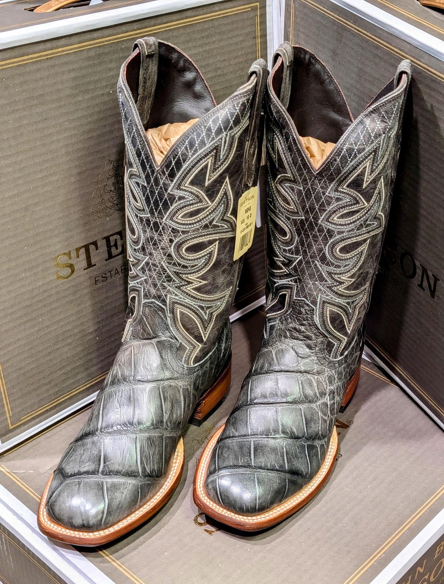 Stetson 12-020-1852-0511 Grey Alligator