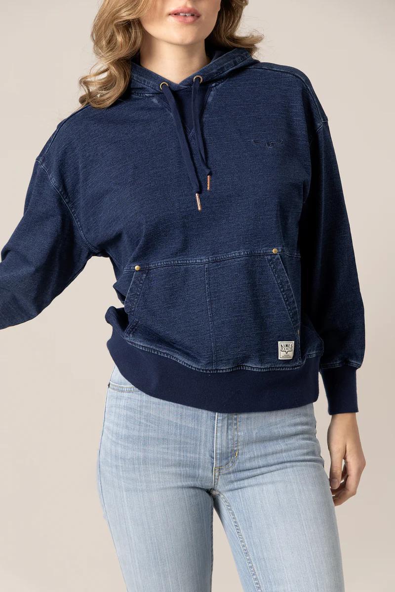 Kimes Ranch Tess Western Hoodie - Indigo Blue