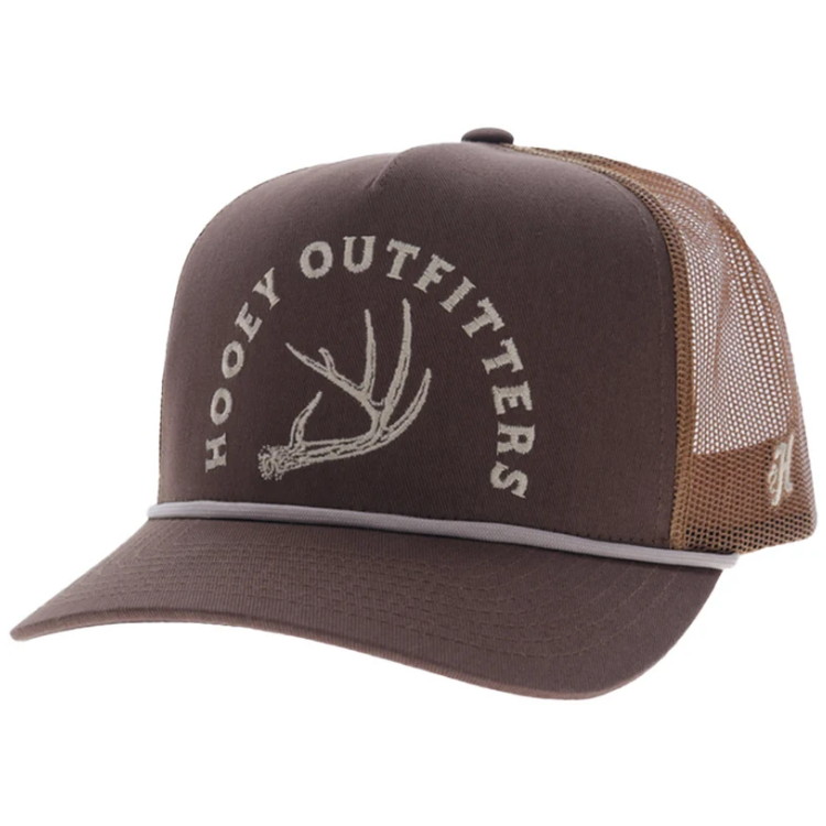 Hooey - 6043T-BRTN - Shed - Brown 5-Panel Trucker with Tan Embroidery Logo