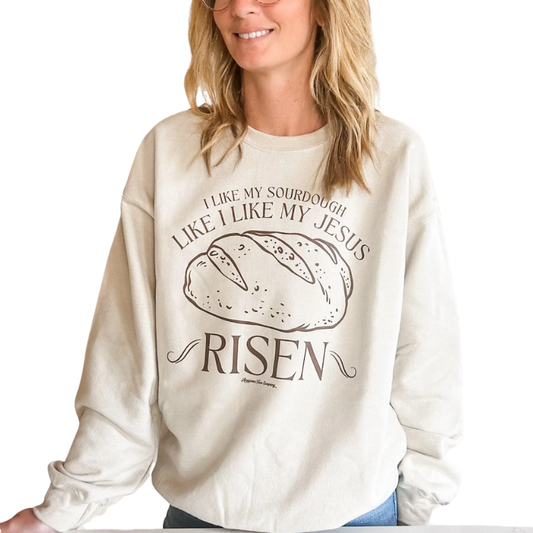 American Farm Co - Sourdough & Jesus Crewneck - Sand