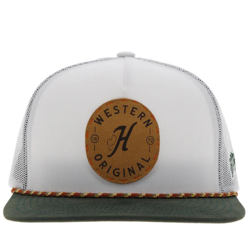 Hooey 2414T-WH "SPUR" HAT WHITE W/LEATHER