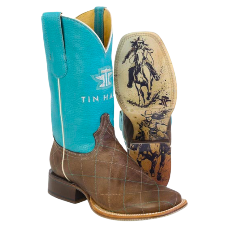 Tin Haul 14-021-0101-5062 Women's Diamonds Are Forever / Cowgirl Rider Boots