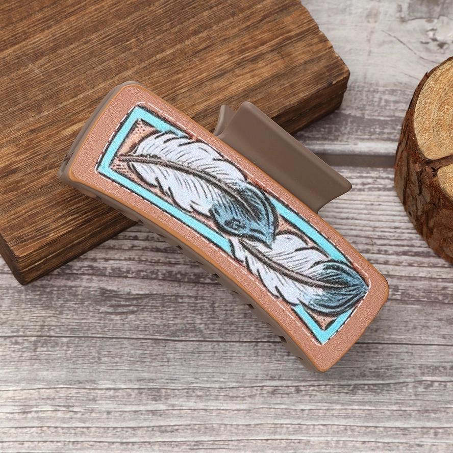 Accity CWASC1627-1 Feather Hair Claw Clip