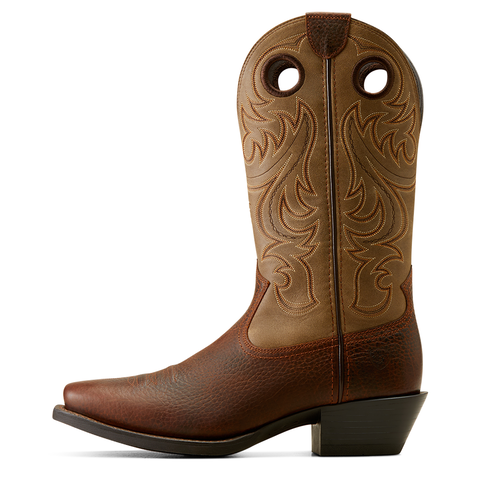 Ariat 10050992 Sport Square Toe Brown Oiled Rowdy Brown Bomber