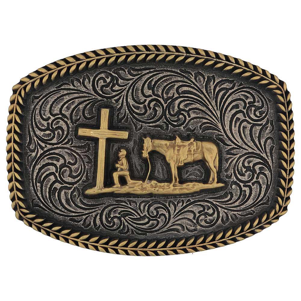 Montana Silversmith A996P Faithful Frontier Attitude Buckle