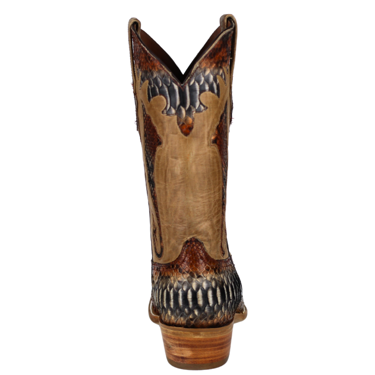 Black Jack RD6552-V4 Men's Python Snake - Rust Dyed