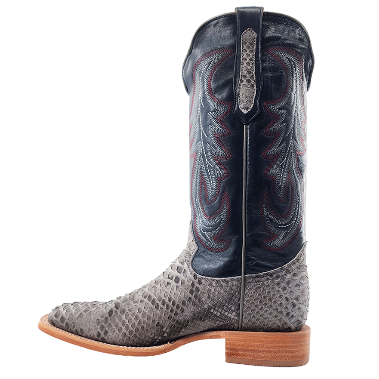 R Watson RW7914-2 Men's Grey Sueded Python