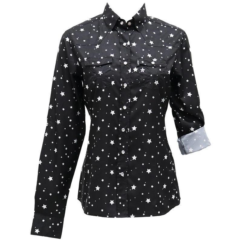 Hooey HT1867BKWH Women's Sol Shirt