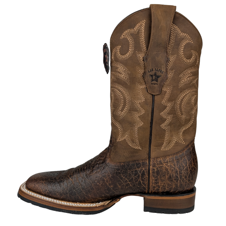 Los Altos 82TG3151 Men's Wide Square Bull Shoulder - Grasso Honey