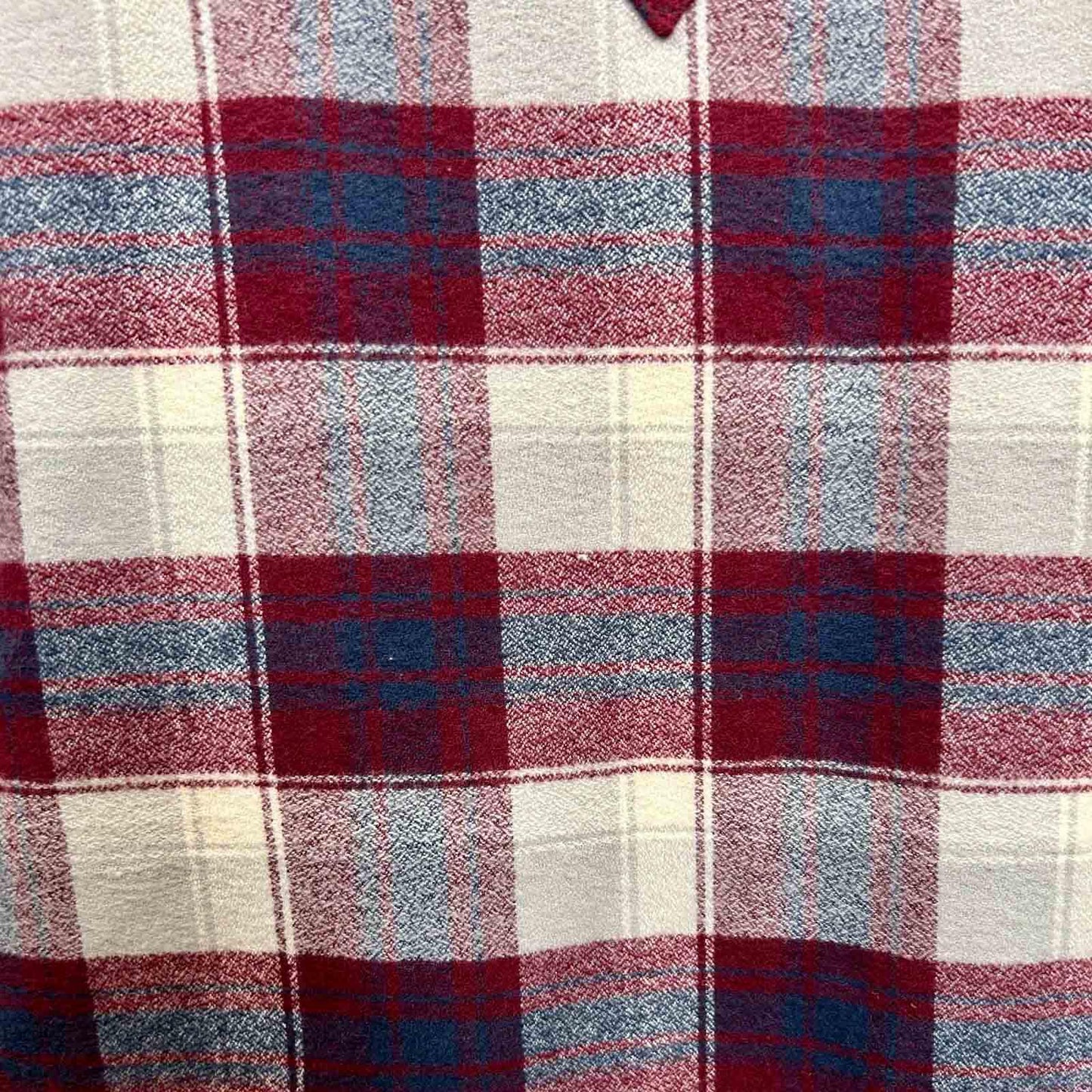 Rockmount 647-BURG Men's Plush Flannel Burgundy & White Plaid Western Shirt