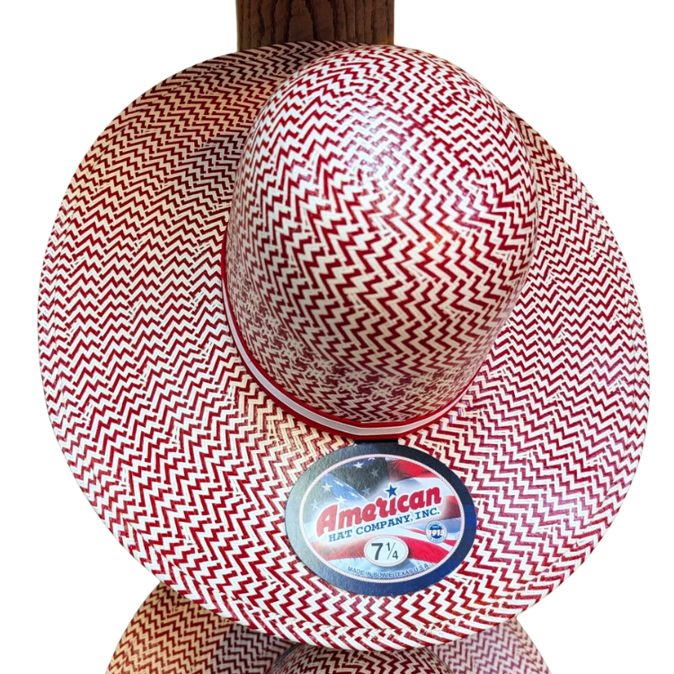 American Hat Co 250th 2010 Straw - Red & White