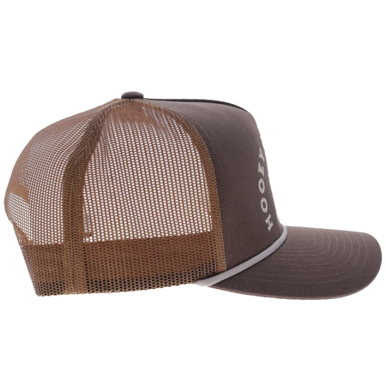 Hooey - 6043T-BRTN - Shed - Brown 5-Panel Trucker with Tan Embroidery Logo