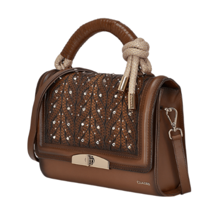 Cuadra DU581 - Crystals - Woven Brown Bag