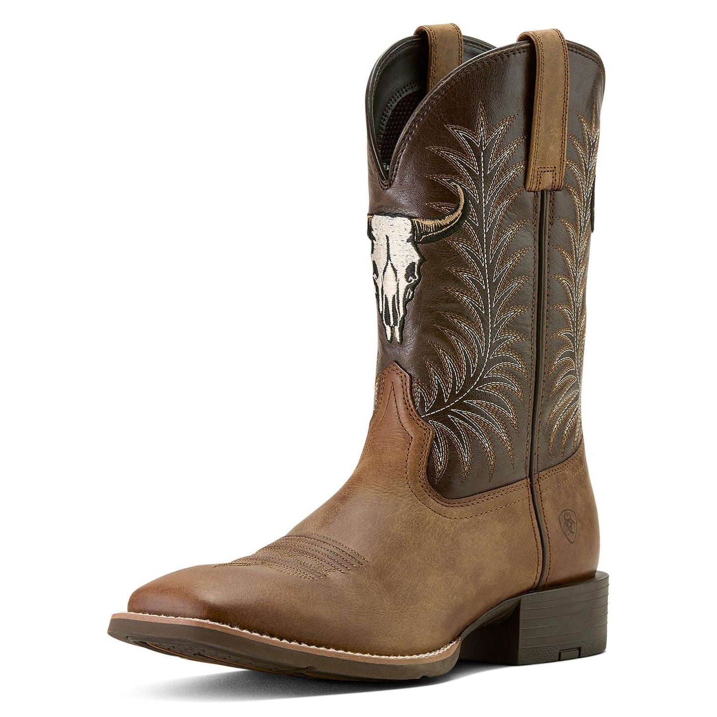 Ariat 10064053 Men's Sport Steer Skull Cowboy Boot - Sandstorm