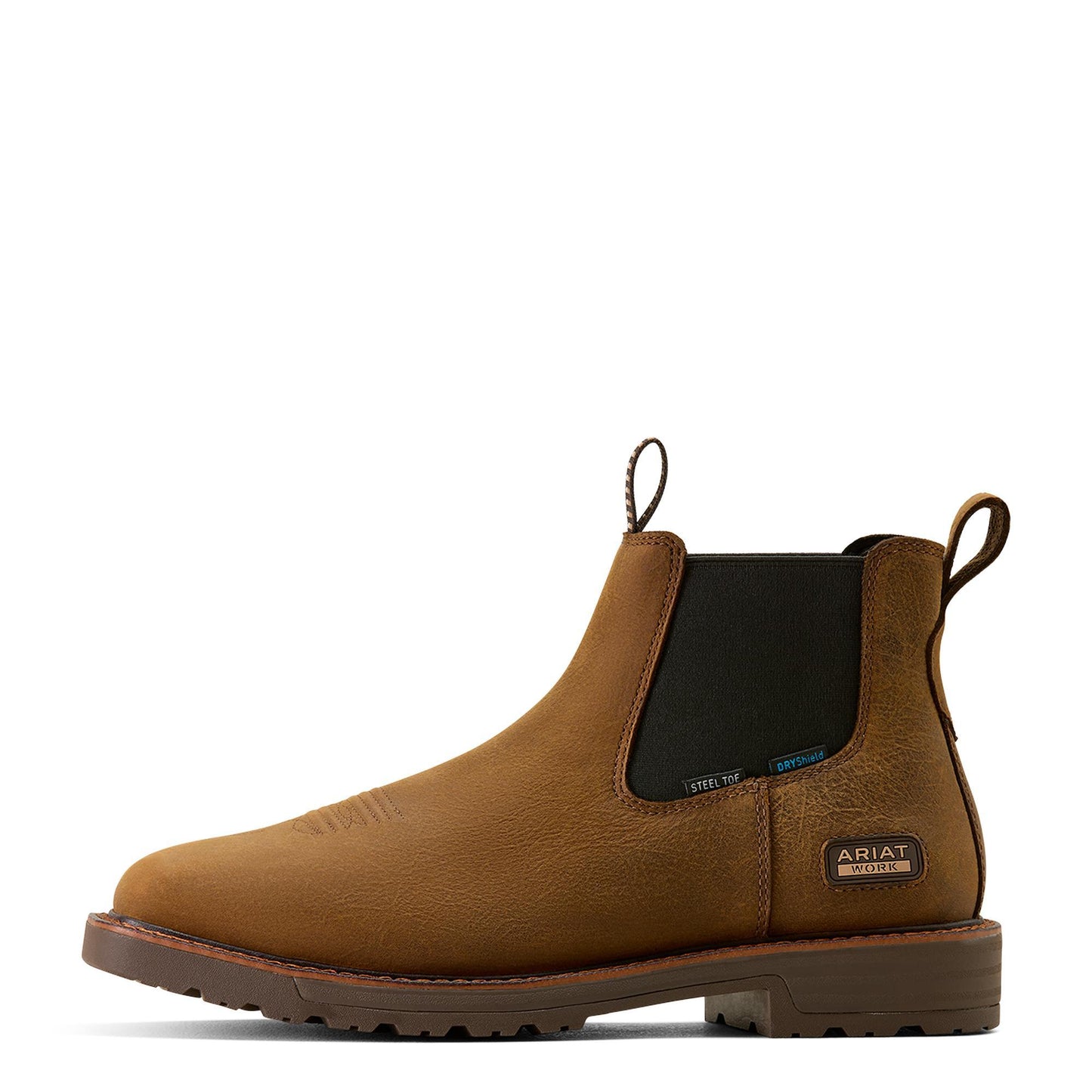 Ariat 10074284 Men's Activator Chelsea Waterproof Wide Square Toe Steel Toe Work Boot