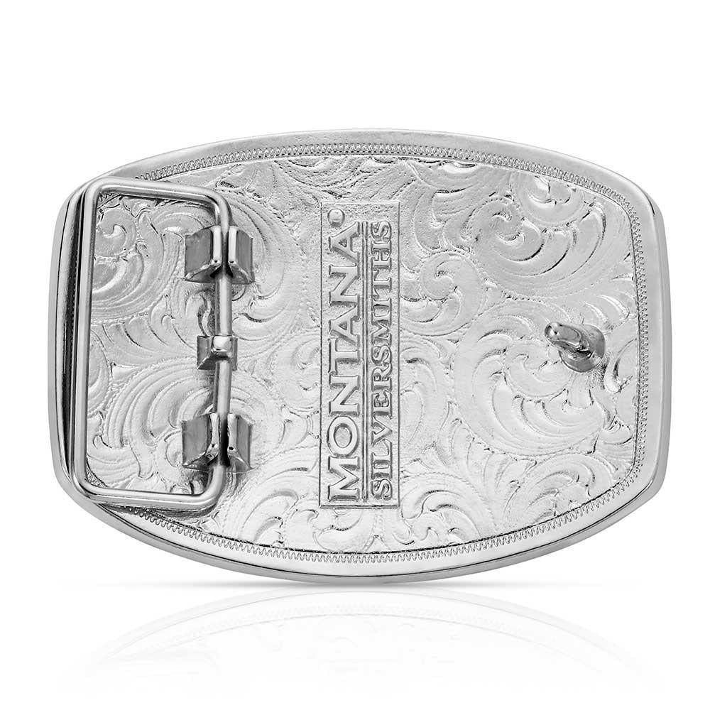 Montana Silversmith A711 - Tri-Color Texas Longhorn Attitude Buckle