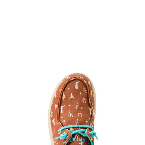 Ariat 10053763 Women's Hilo Doodle Sorrel Western Icons