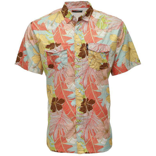 Hooey HT1861FL Men's Sol Multi Color Floral Short Sleeve Pearl Snap Shirt