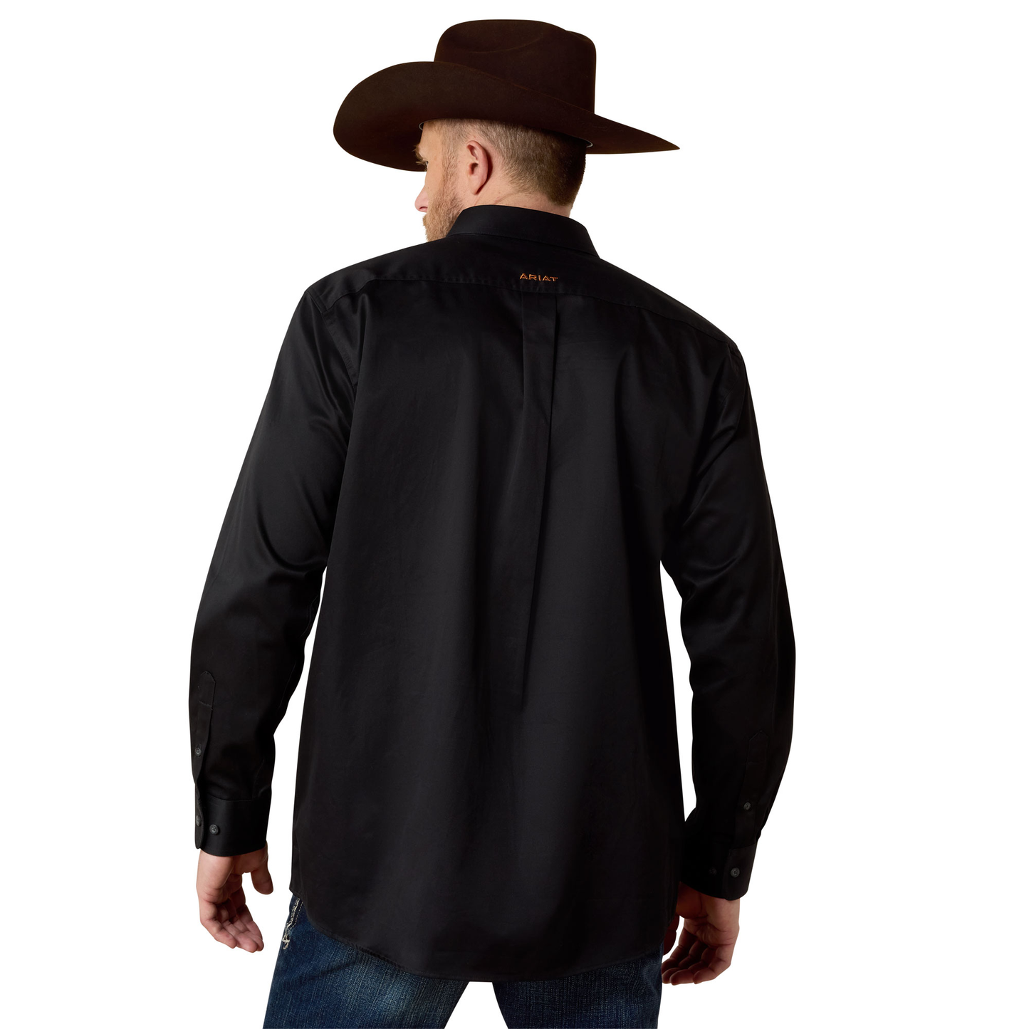 Ariat 10000502 Men's Solid Twill Classic Fit Shirt - Black