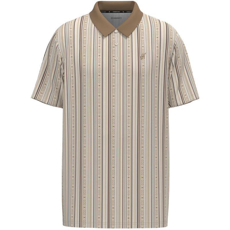 Hooey HP2601CRST "The Weekender" Polo Cream/Stripe