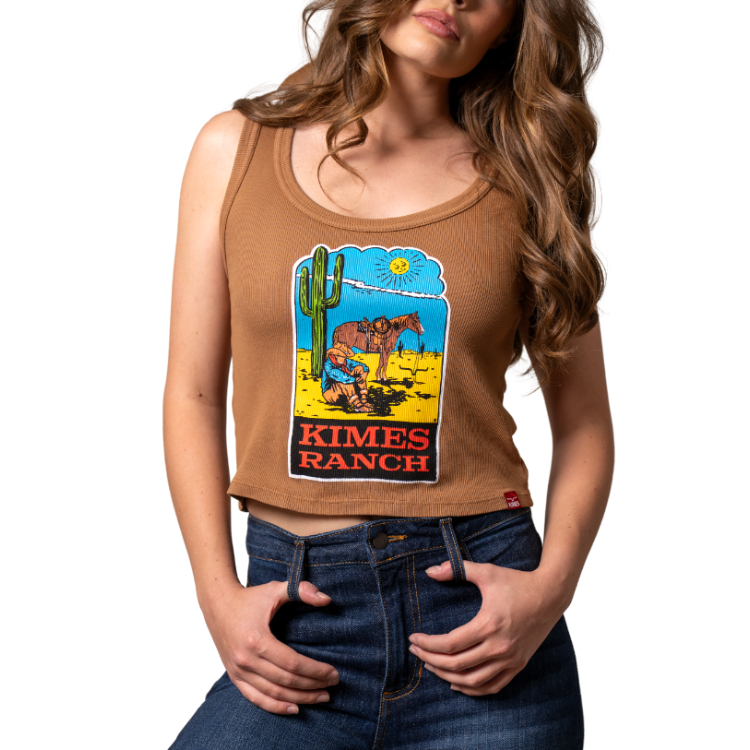 Kimes Ranch LUCKY B DUSTY PATH Tank - Tabacco